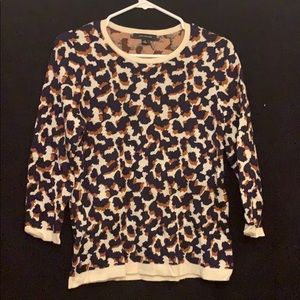Ann Taylor animal print sweater S